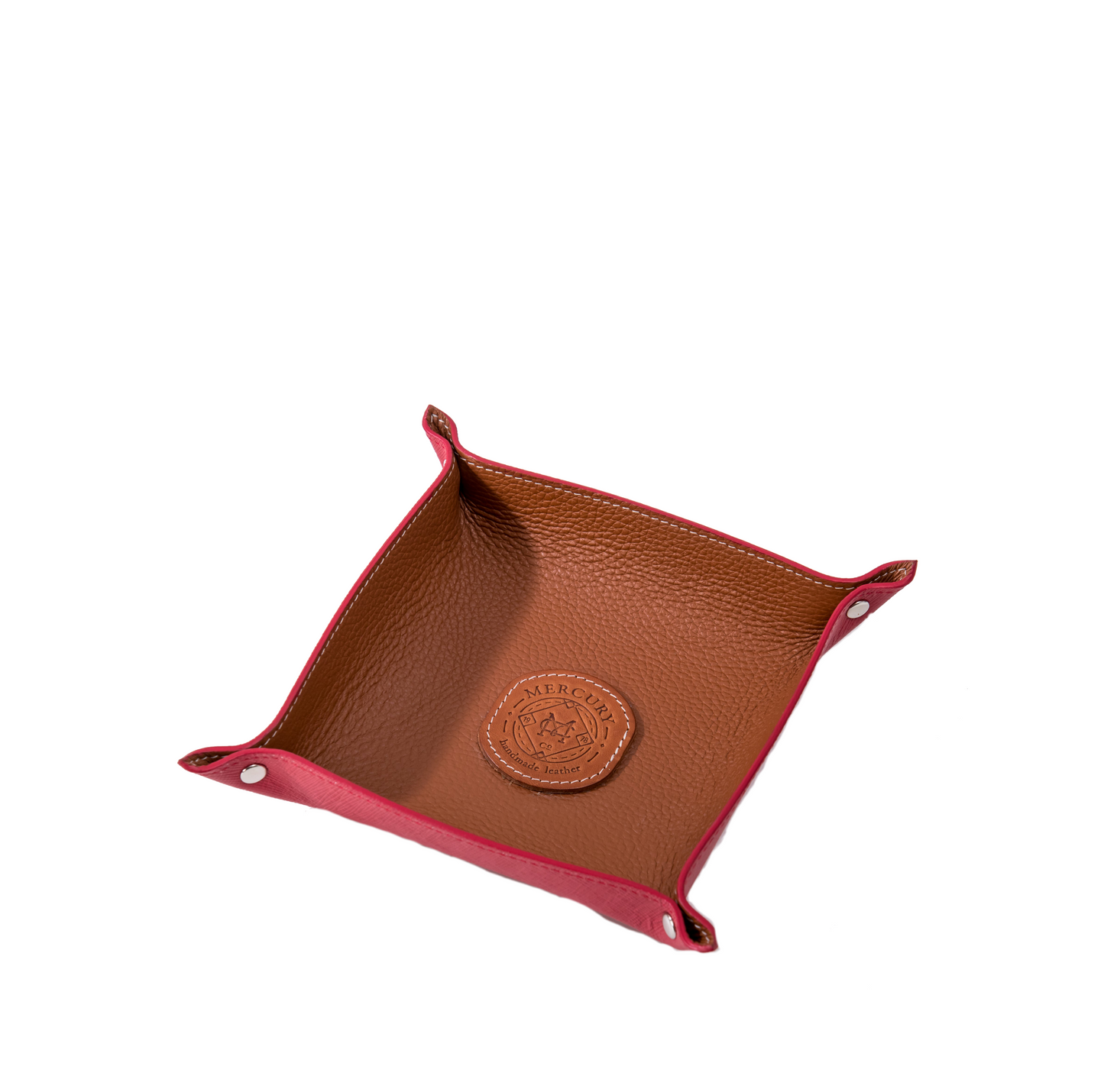 Mercury Leather square storage tray