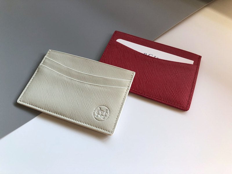 Mercury Leather Multilayer Card Holder Custom Branded English Letters