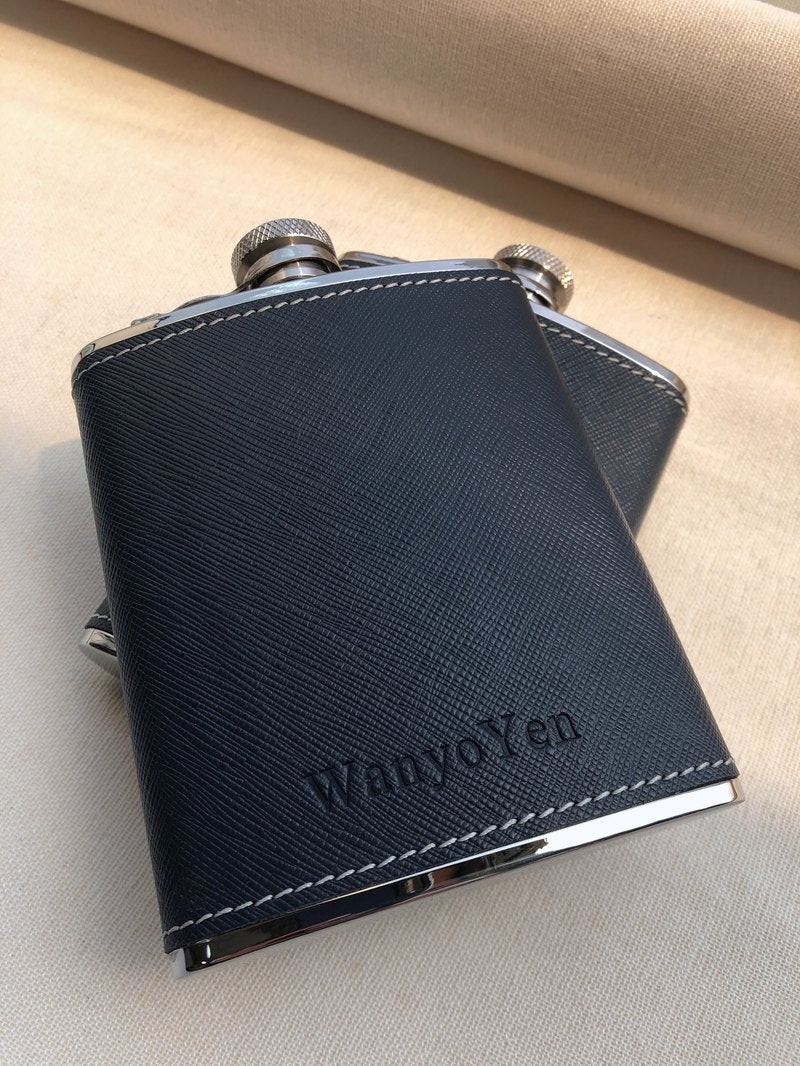 真皮 6 oz 隨身酒壺