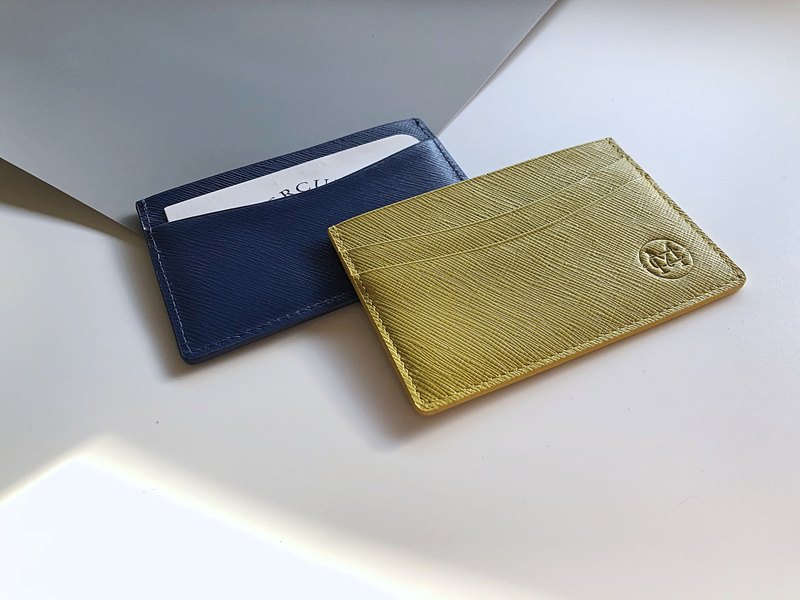 Mercury Leather Multilayer Card Holder Custom Branded English Letters