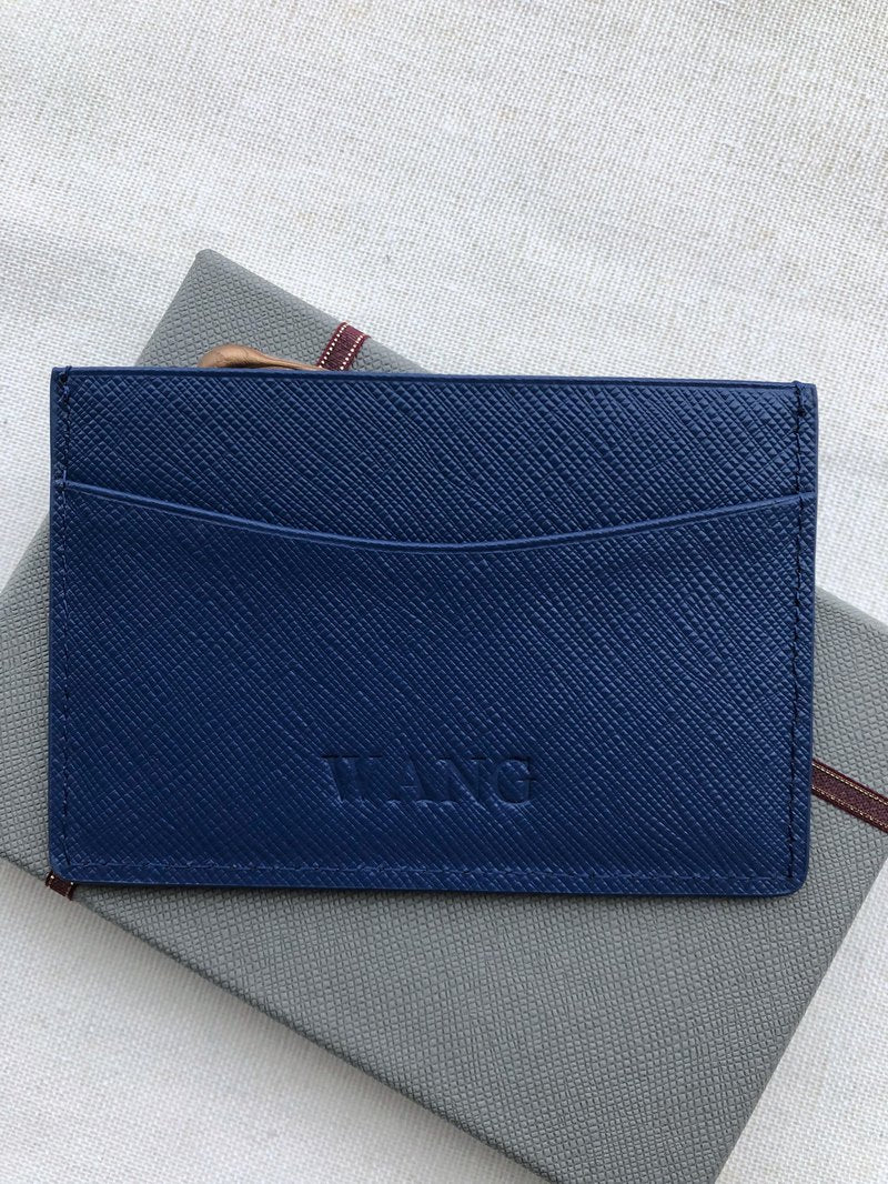 Mercury Leather Multilayer Card Holder Custom Branded English Letters