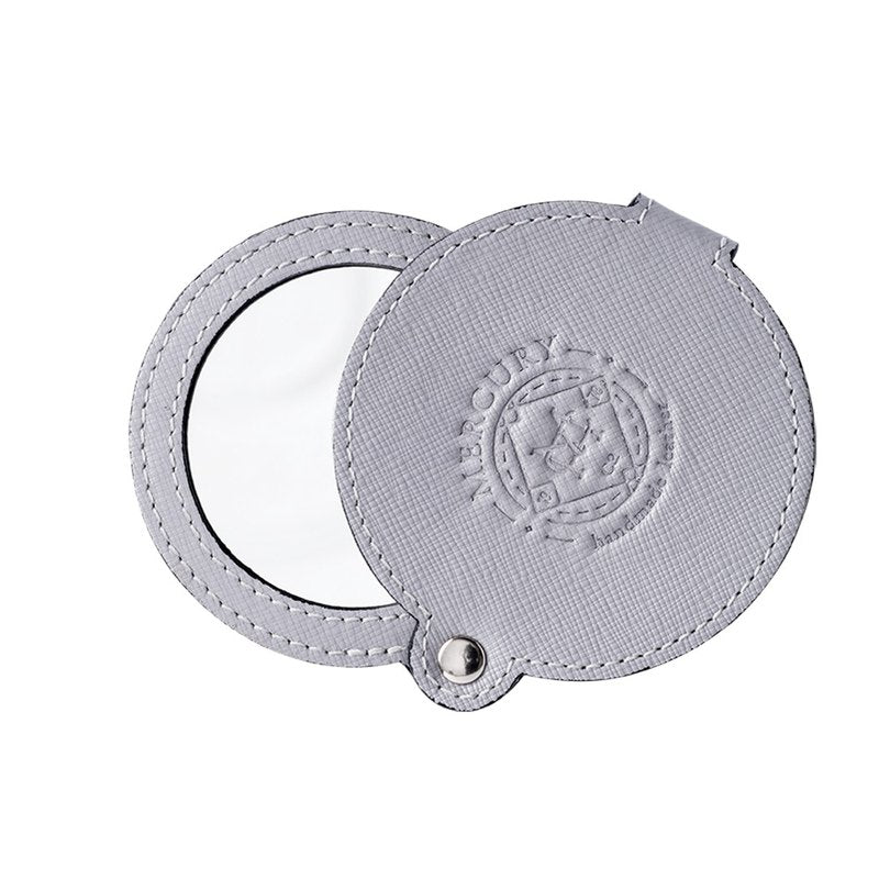 Mercury Leather Portable Makeup Mirror Makeup Mirror Lipstick Mirror Makeup Mirror Custom Branded English Letters