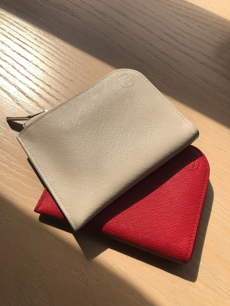 Mercury Leather Half-Zip Wallet Multifunctional Utility Wallet Card Holder Coin Purse