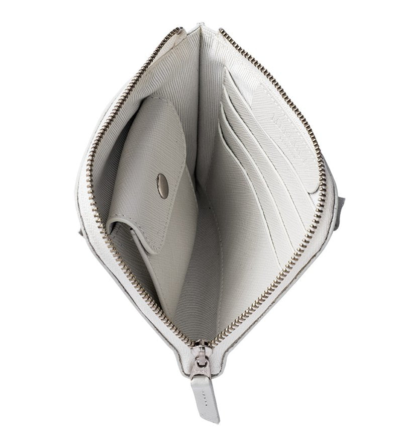 Mercury Leather Half-Zip Wallet Multifunctional Utility Wallet Card Holder Coin Purse