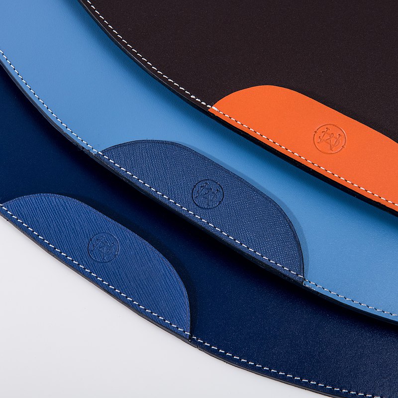 Mercury Half Curved Leather Desk Pad