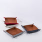 Mercury Leather square storage tray
