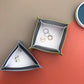 Mercury leather triangle storage tray jewelry storage tray sundries storage tray