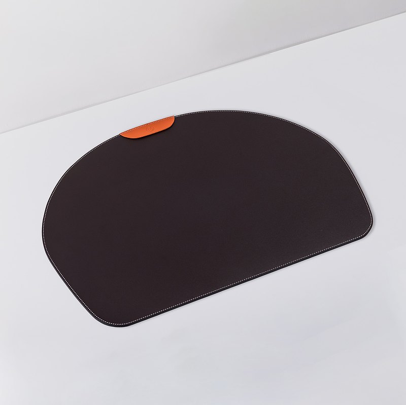 Mercury Half Curved Leather Desk Pad