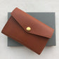 Mercury Italian leather business card holder can be customized with English letters